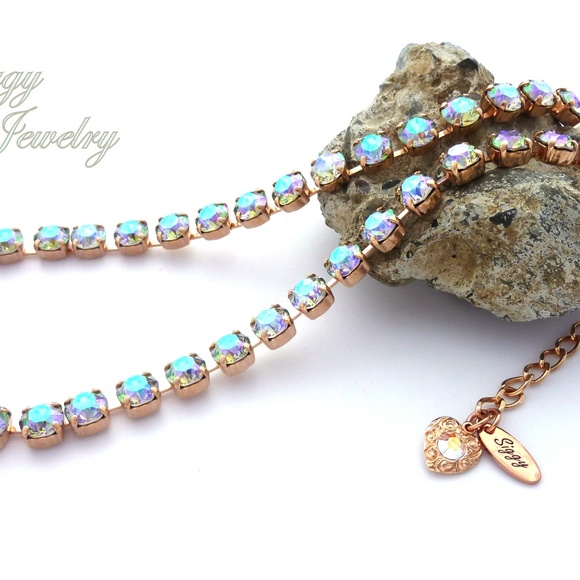 Swarovski® Crystal Necklace, 8mm Paradise Shine - Picture 5 of 9